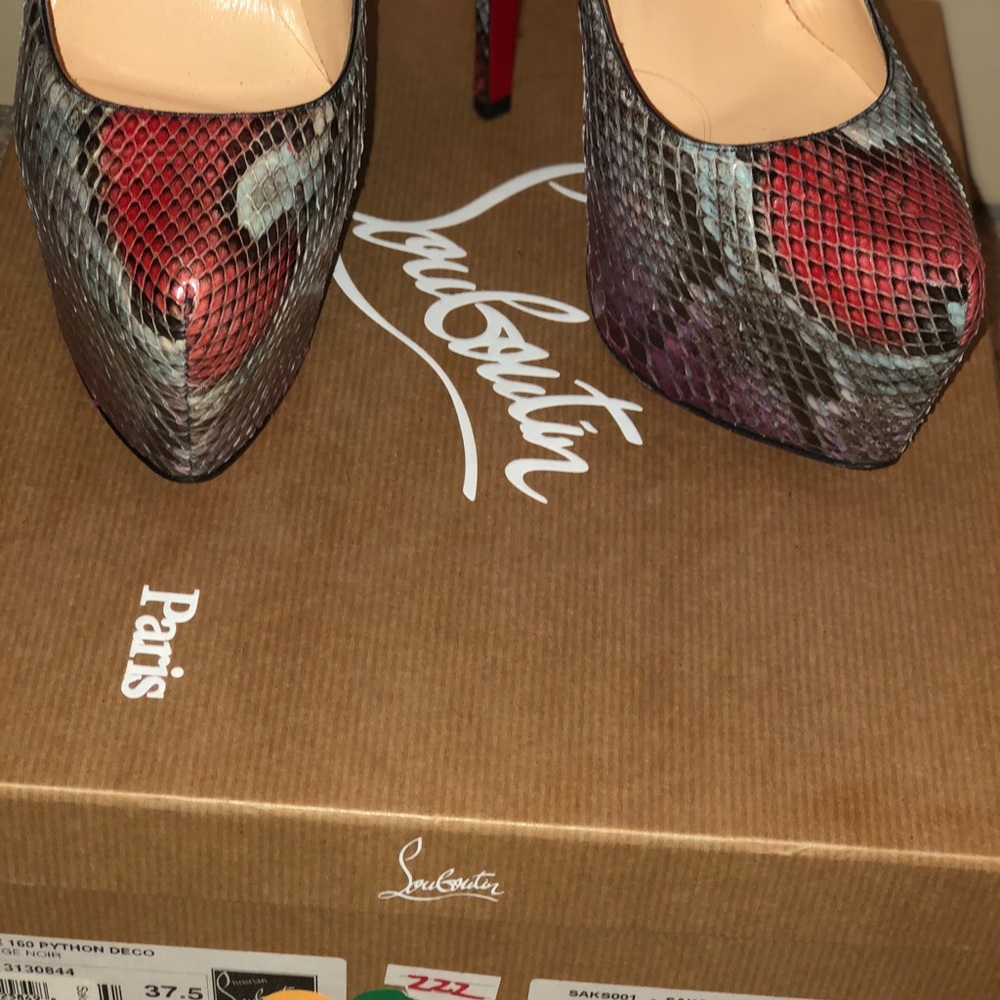 Christian Louboutin Python Platform Pump - image 8